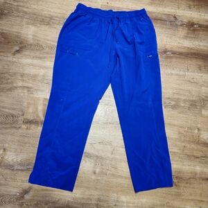 Scrubstar Women's Blue Straight Leg Scrub Pants 2XL Elastic Waistband Drawstring